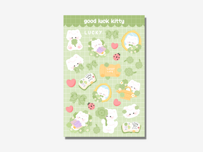 Lucky Cat Sticker Sheet