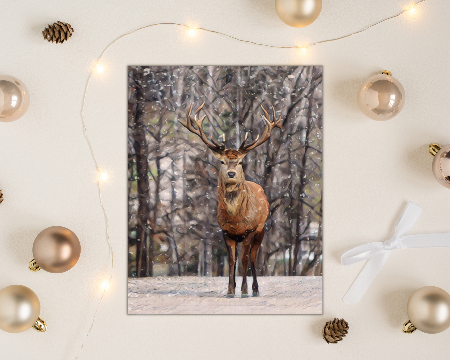 Reindeer Art Print / Printable