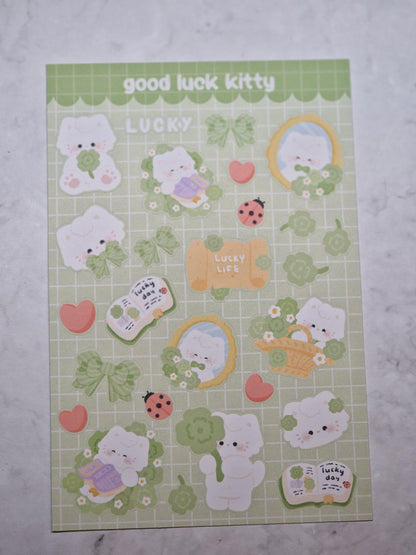 Lucky Cat Sticker Sheet