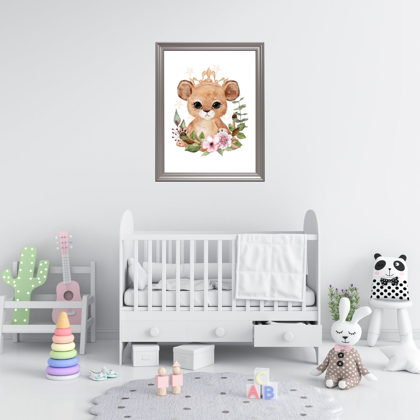 PRINTABLE Baby Lion Print wall art for nursery